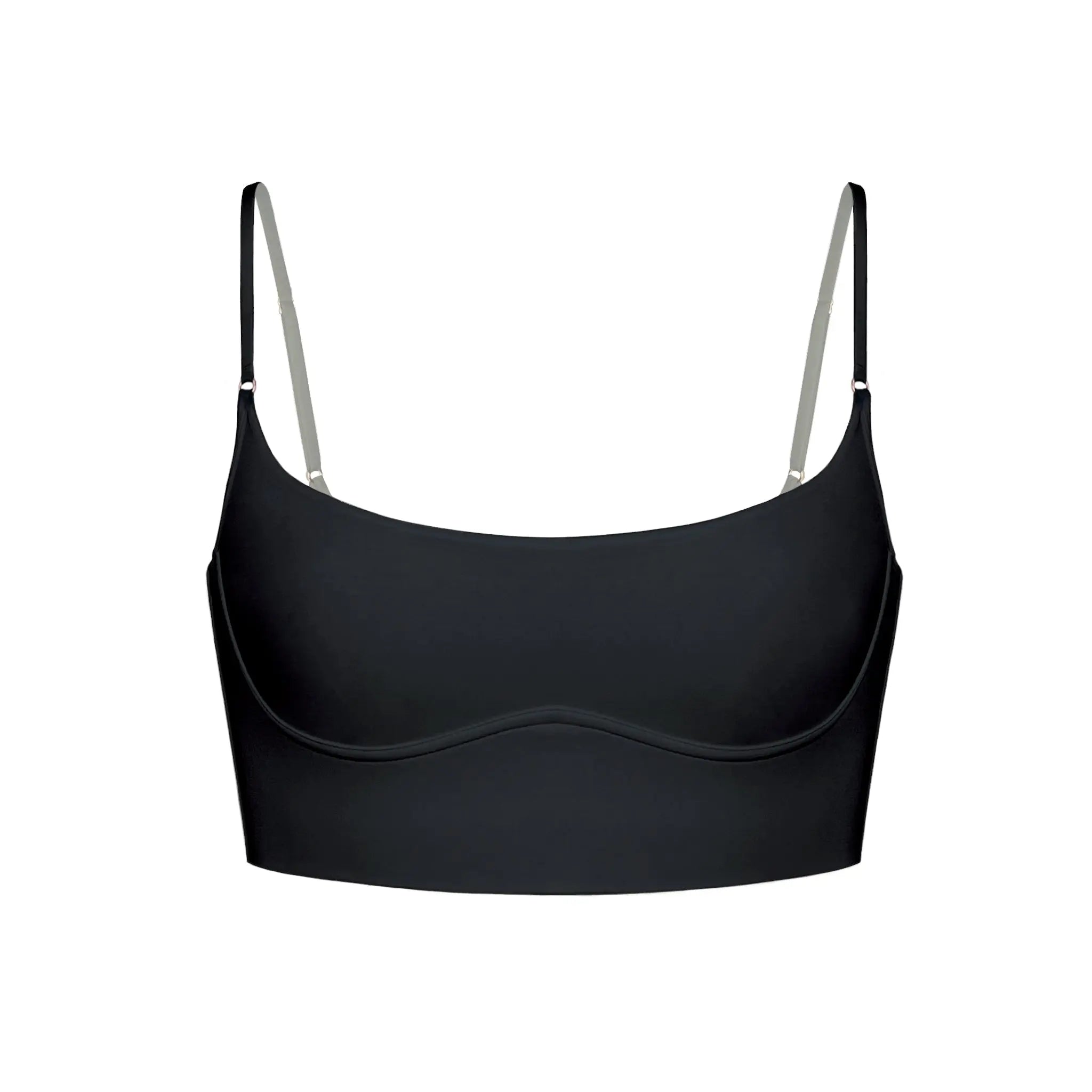 Monique Morin Lingerie Women's Core Long Line Bralette Black In Black