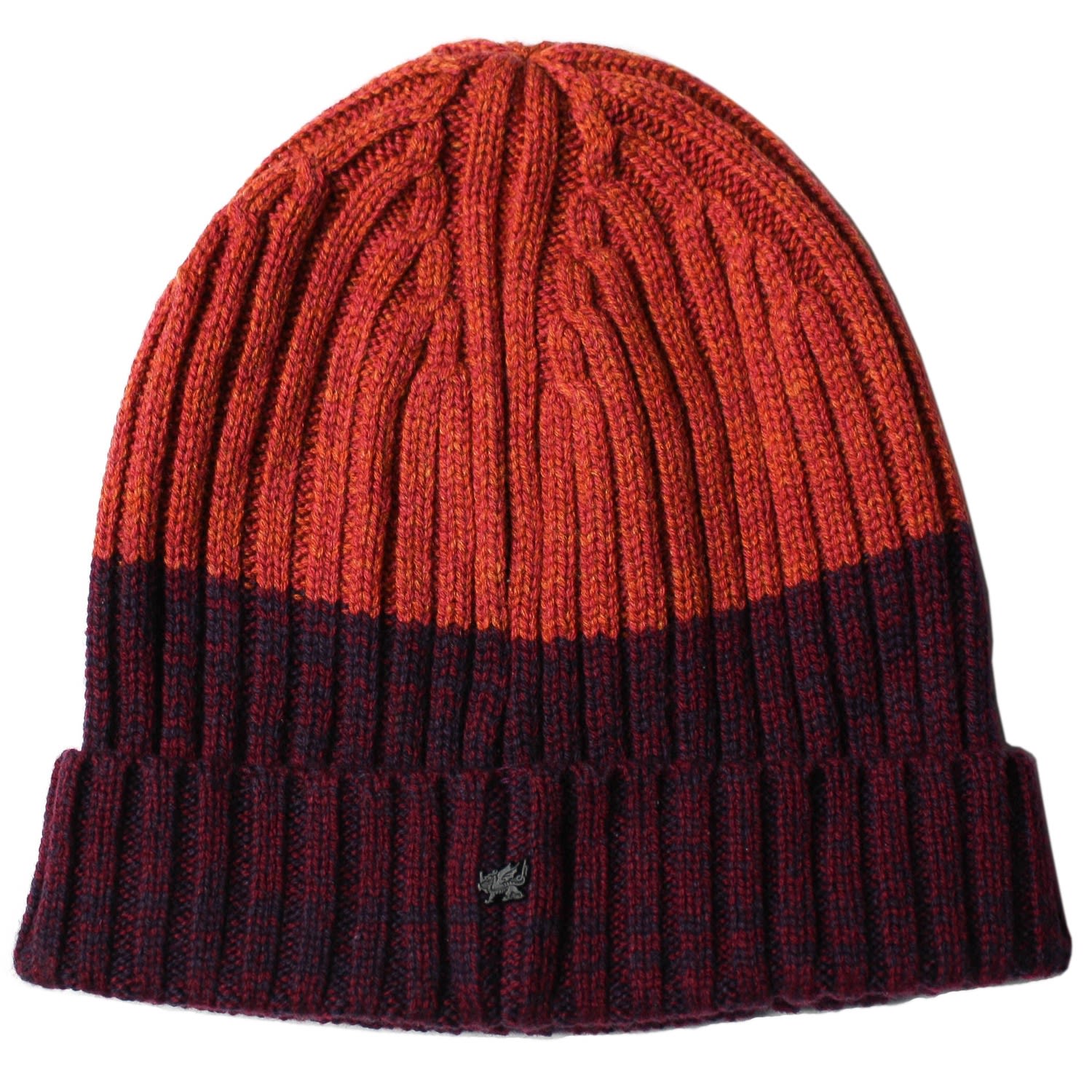 Men’s Yellow / Orange / Red Benny Beanie In Burgundy & Rust One Size Lords of Harlech