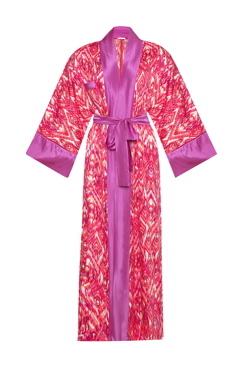 Movom Women's Pink / Purple Santo Kimono In Pink/purple