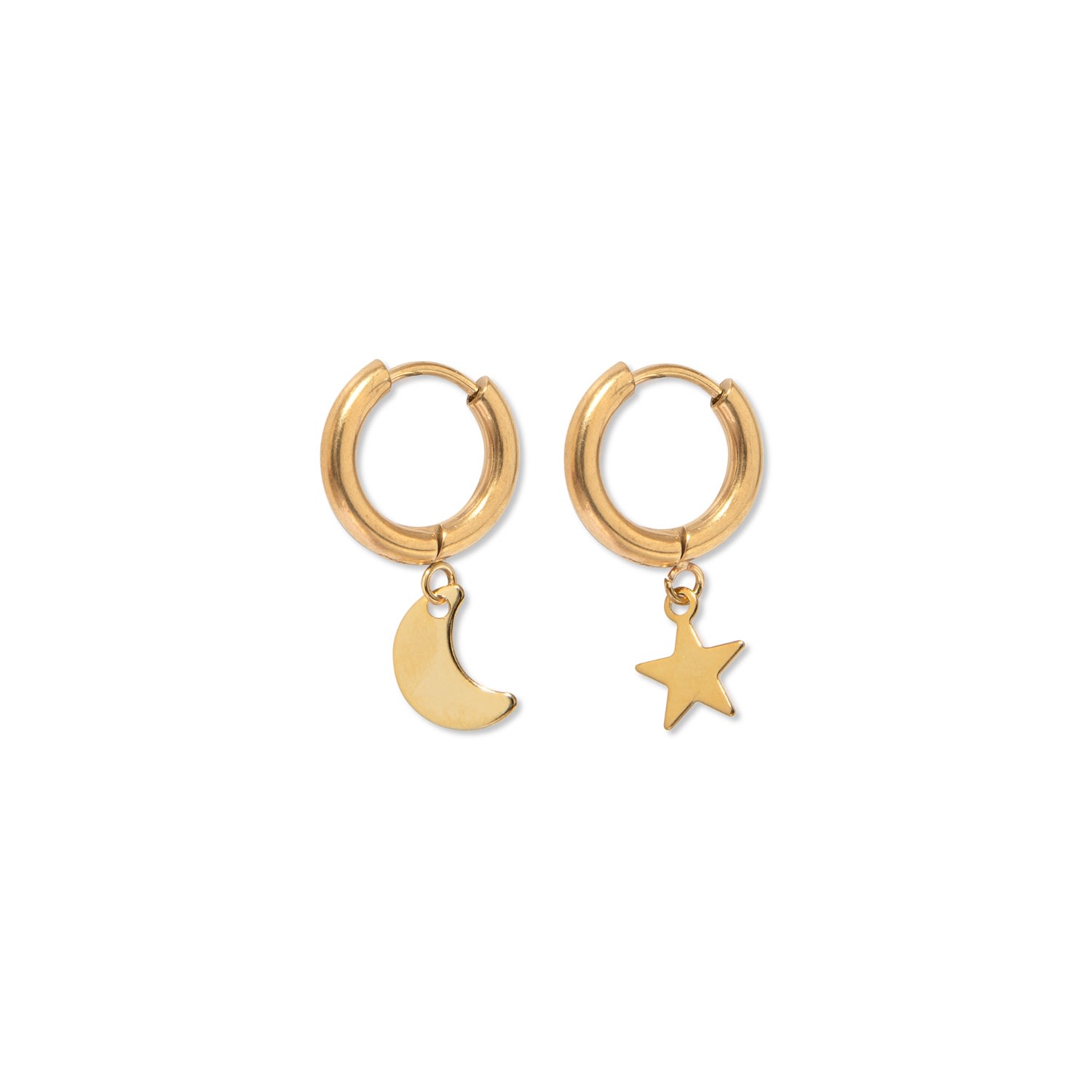 Women’s Gold Astral Hoops A Weathered Penny