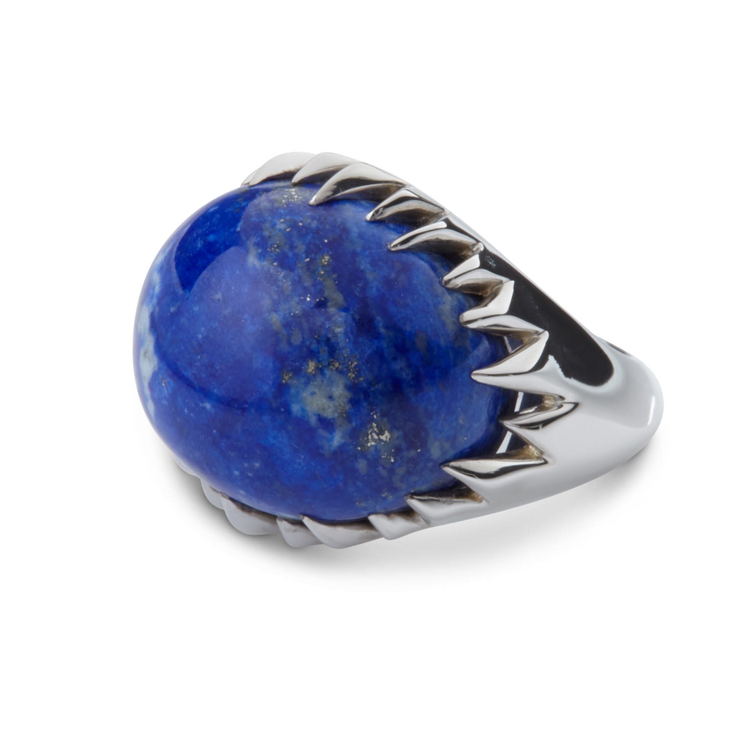 Kasun Women's Eye Of Poseidon Ring – Silver – Lapis