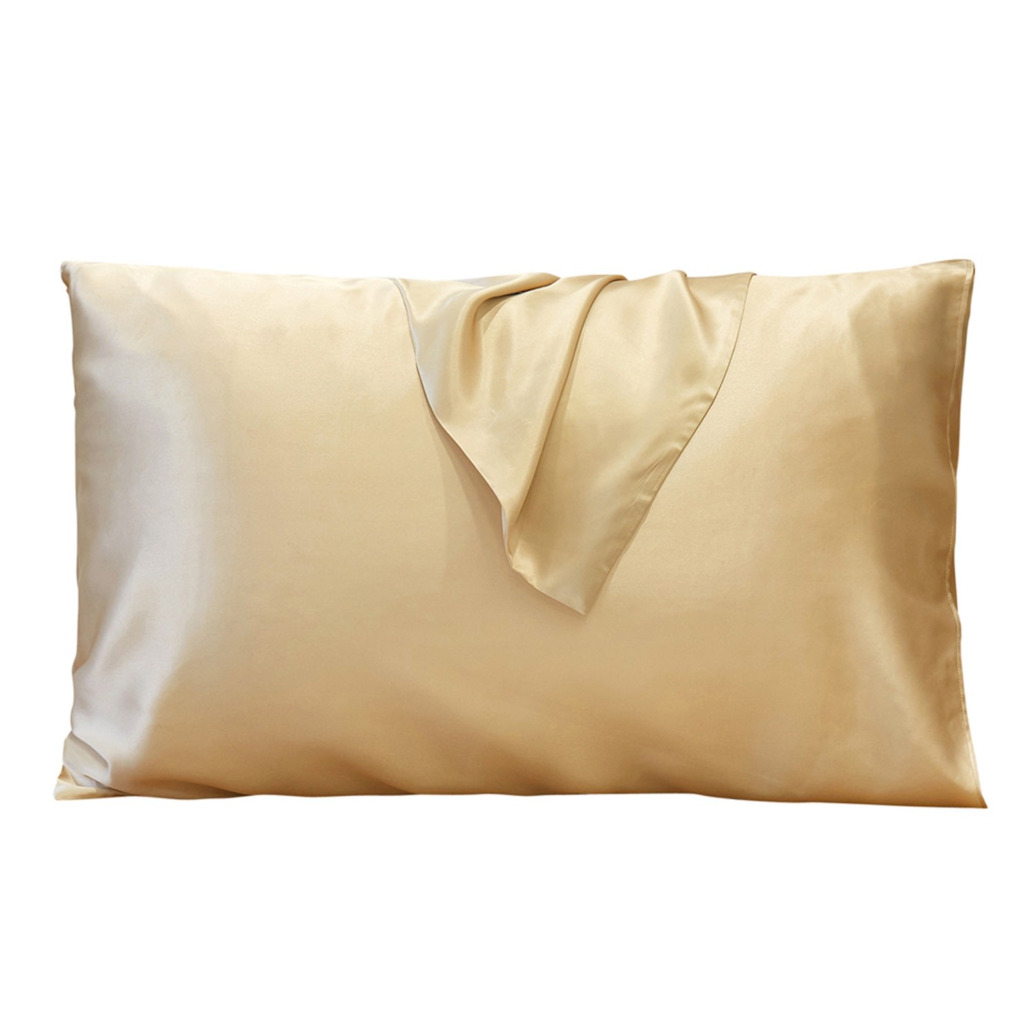 Neutrals Pure Mulberry Silk Pillowcase - Queen Size - Beige Us Queen Soft Strokes Silk