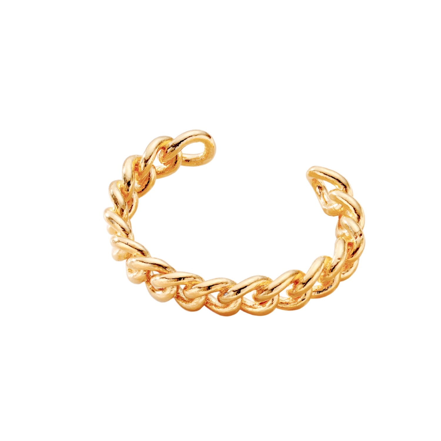 Posh Totty Designs Women's Chunky Curb Link Gold Cuff