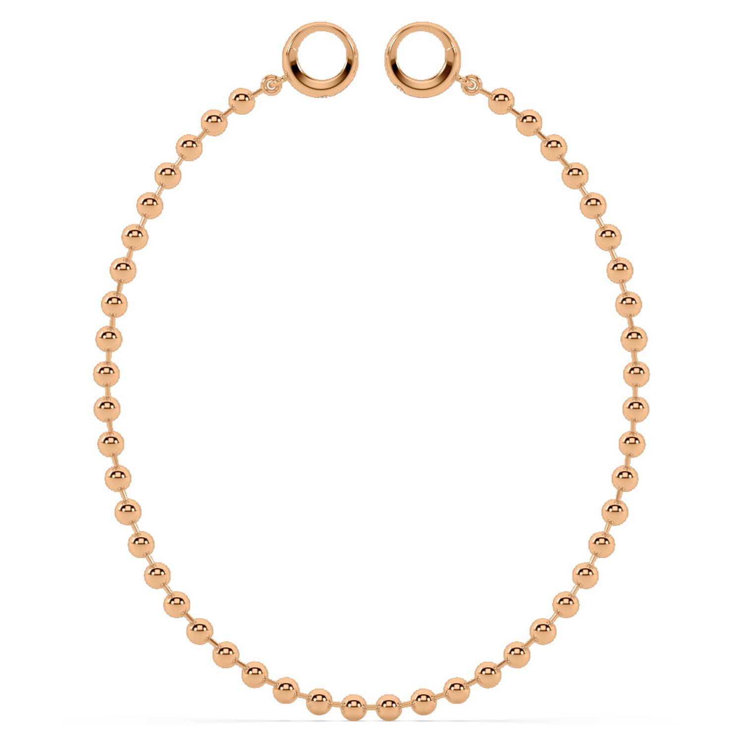 Oni Fine Jewelry Women's Maxi Sphere Anklet - Rose Gold In Brown