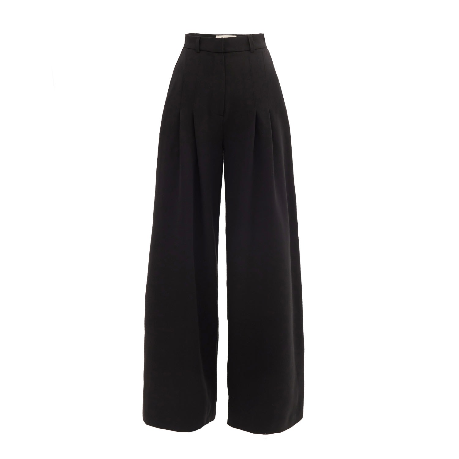 Women’s Formal Wide Leg Palazzo Trousers Black Medium Julia Allert