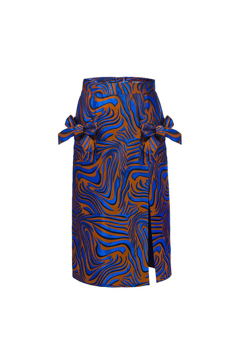Shop Andreeva Women's Blue Printed Skirt