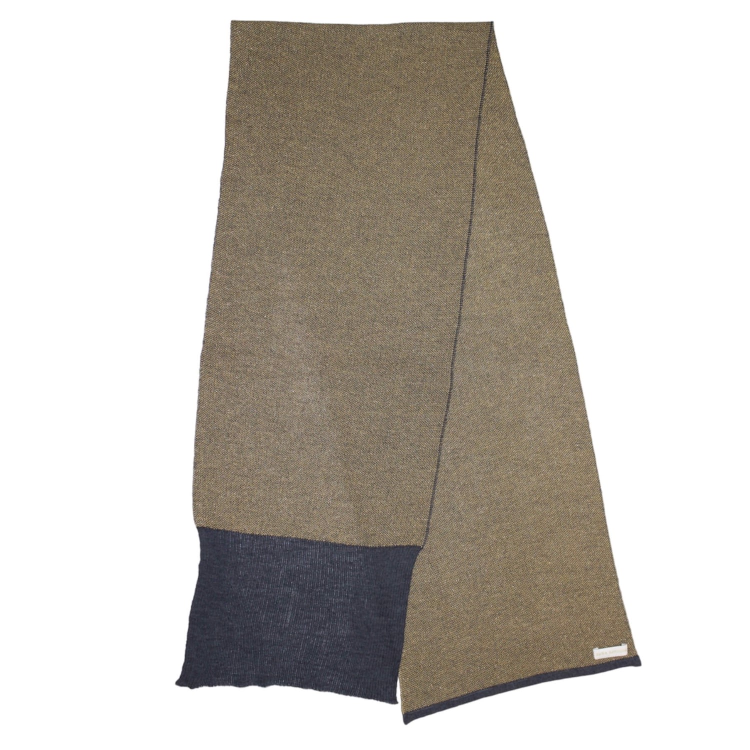 Maria Aristidou Women's Gold / Grey Unisex Pure Scarf - Charcoal, Gold In Gold/grey