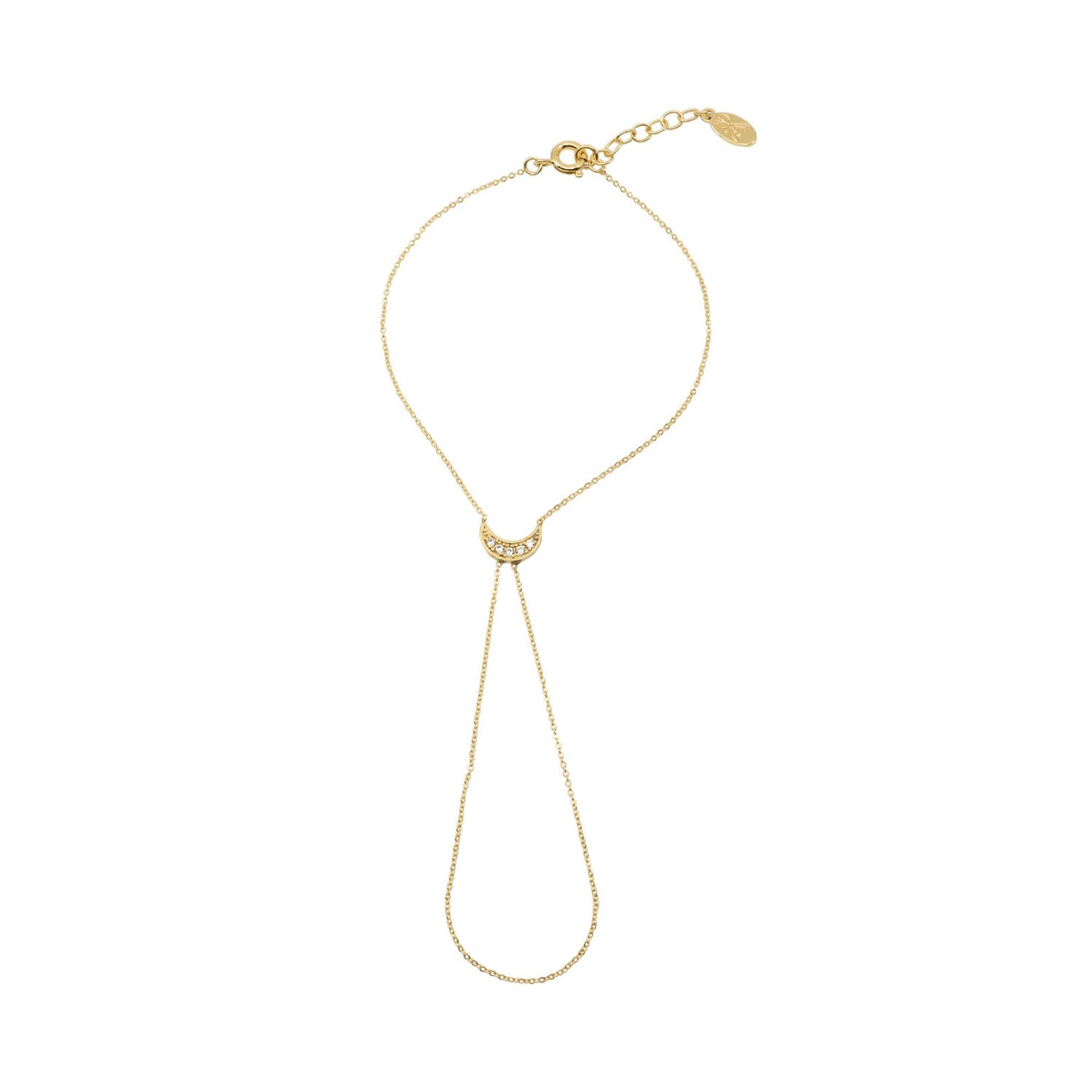 Atelier Petites Pierres Women's Gold / Rose Gold Mini Luna - Hand Chain