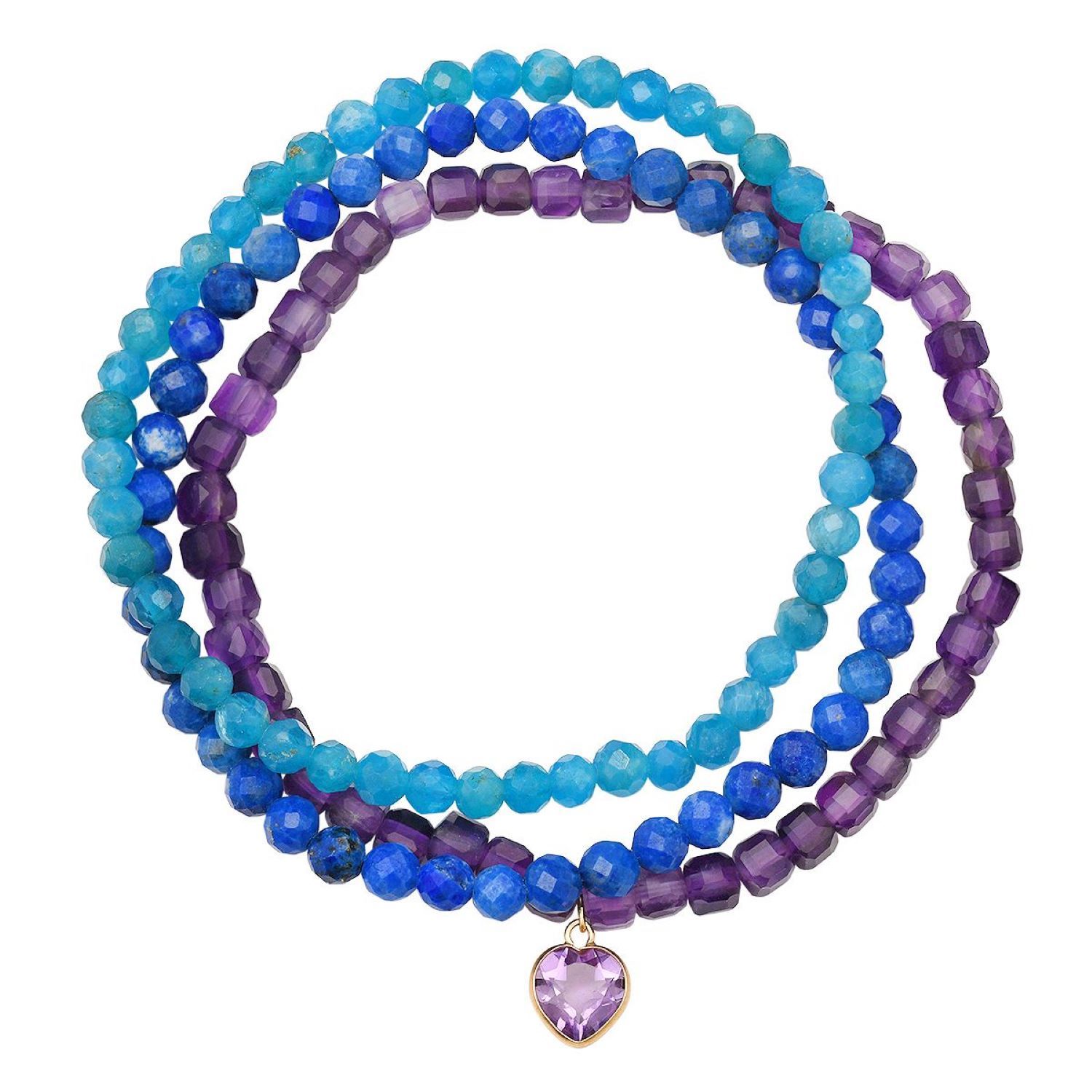 Soul Journey Jewelry Women's Blue / Pink / Purple Peaceful Spirit Bracelets In Blue/pink/purple