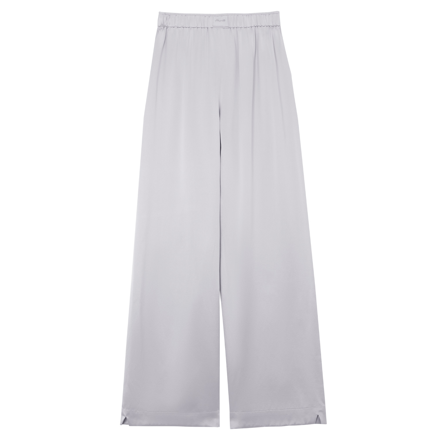 Manito Grey Passion Women's Silk Trousers - Nimbus Cloud In Grey