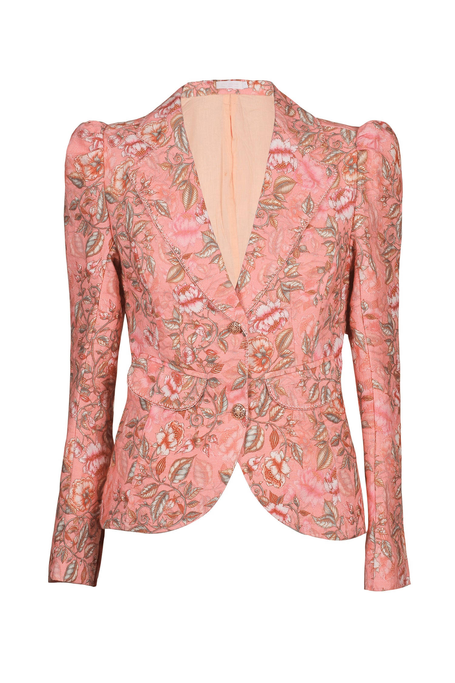 Lulu Zagame Women's Pink / Purple Tailored Blazer In Pink Vine In Pink/purple