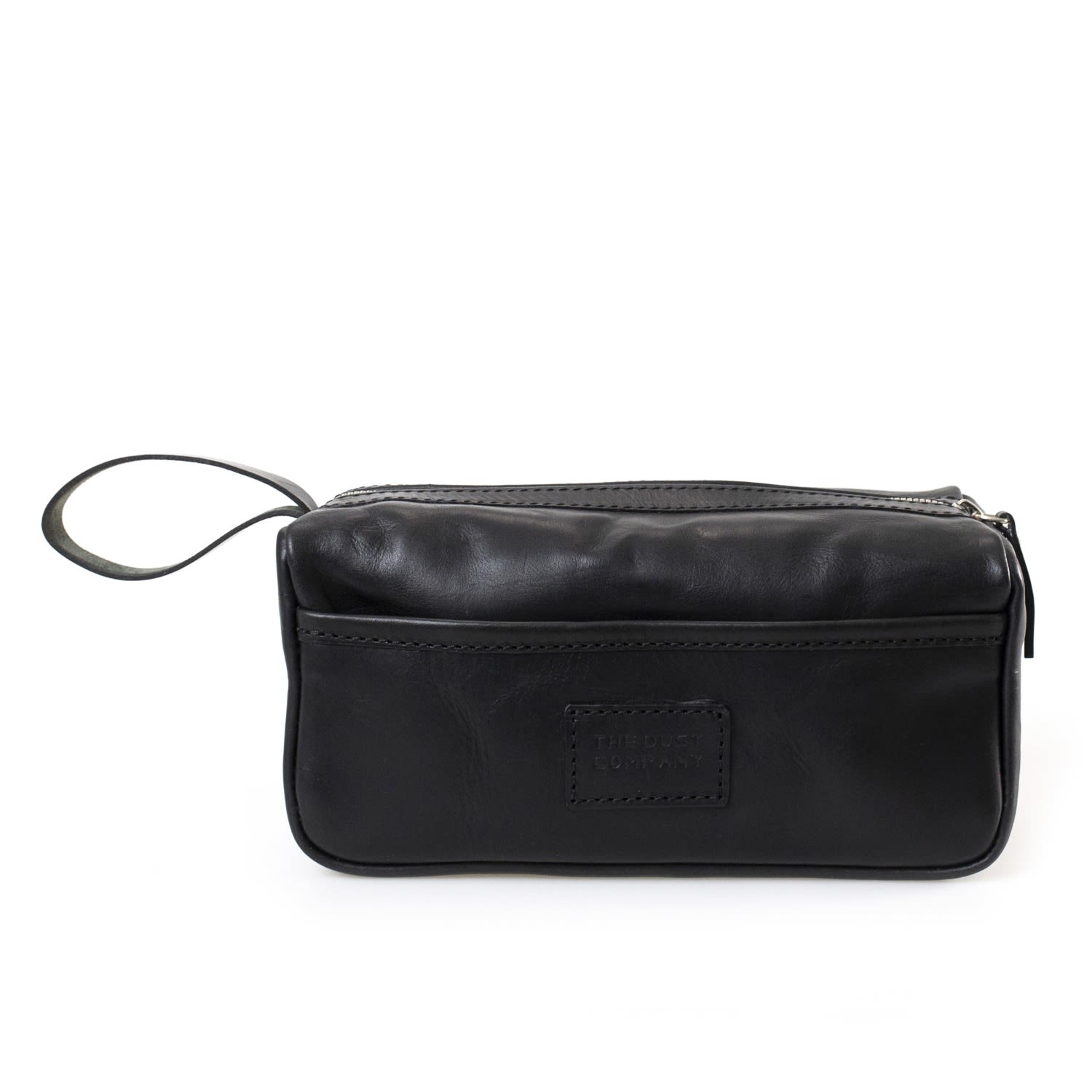 Brown Leather Dopp Kit In Cuoio Black The Dust Company