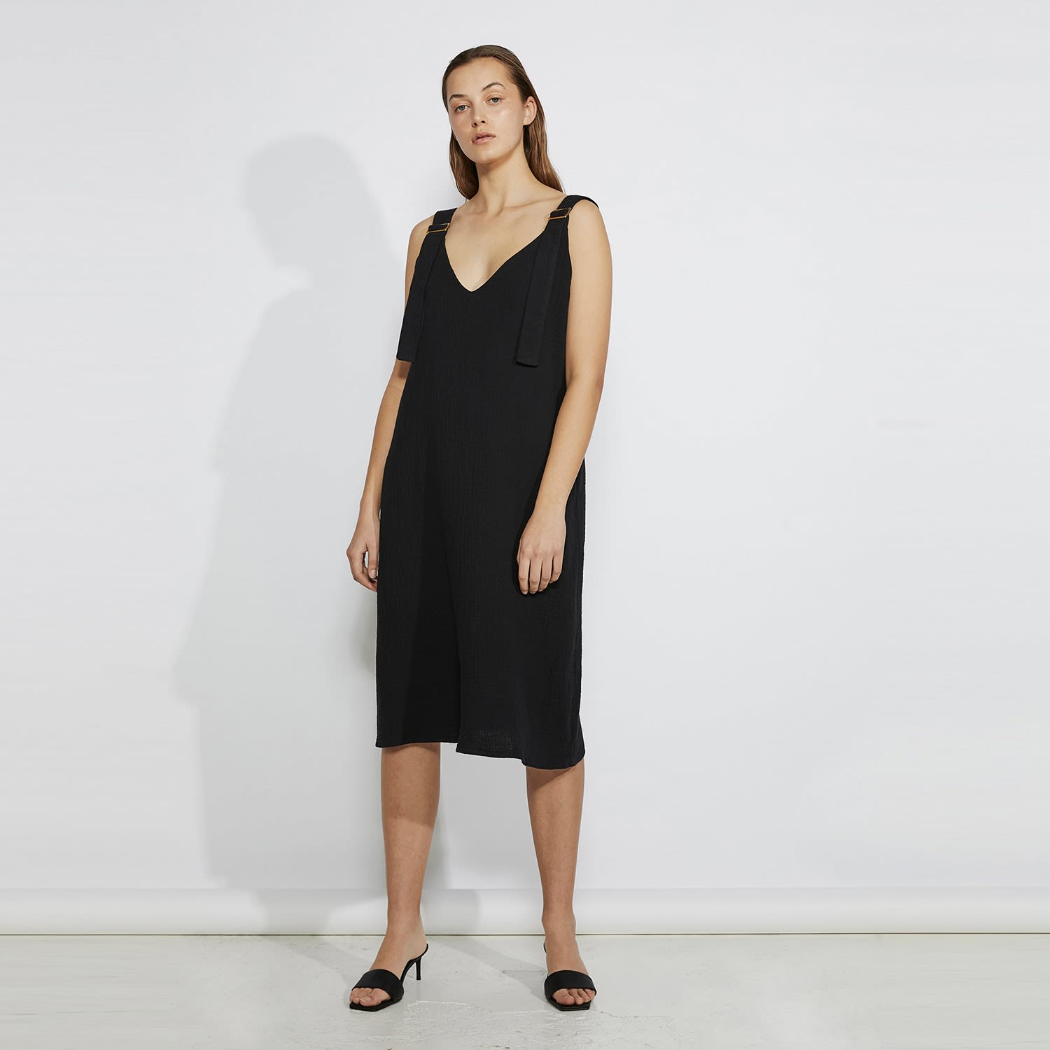pinafore slip dress