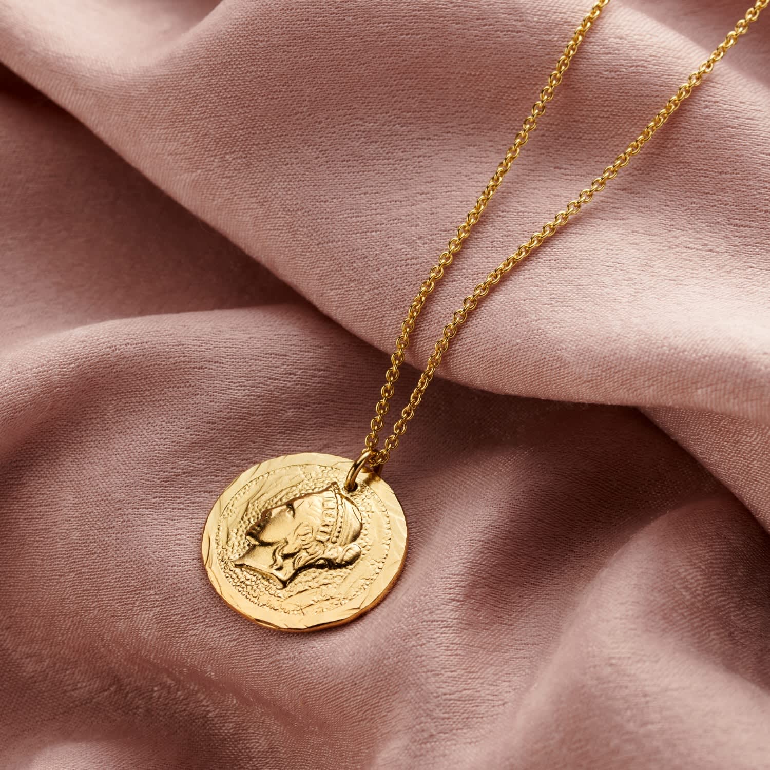 Mens roman coin clearance necklace