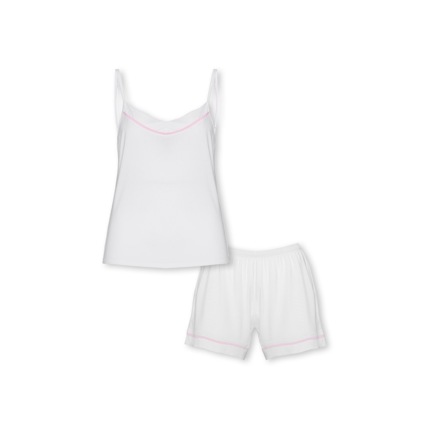 Reve Sleepwear Women's Revouse Strap Set In White In White