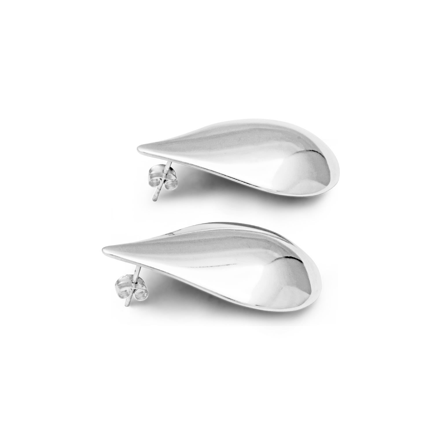 Freya & Thor Of Sweden Women's Tear Of Freya Earrings - Sterling Silver Mid In Silver