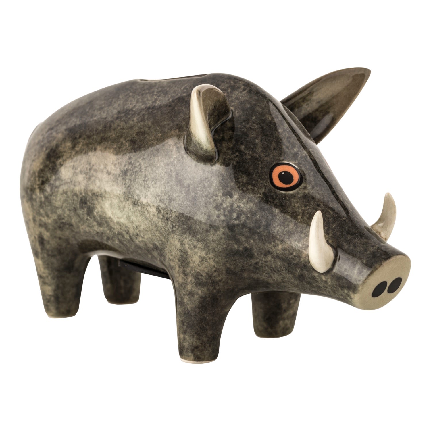 Hannah Turner Grey Wild Boar Money Box In Gray