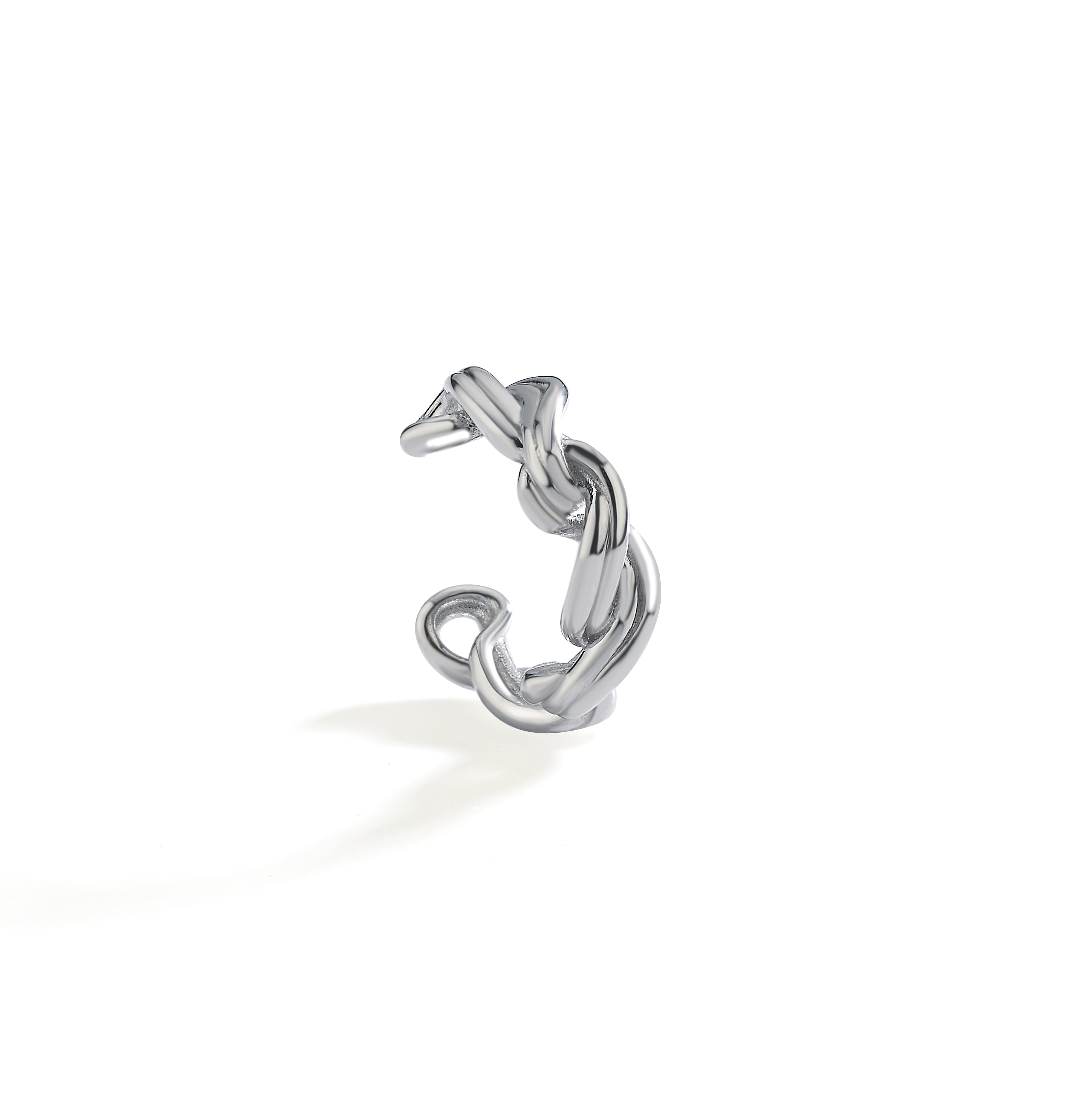 Mishka Women's Twist Lip And Ear Cuff Silver In Silver