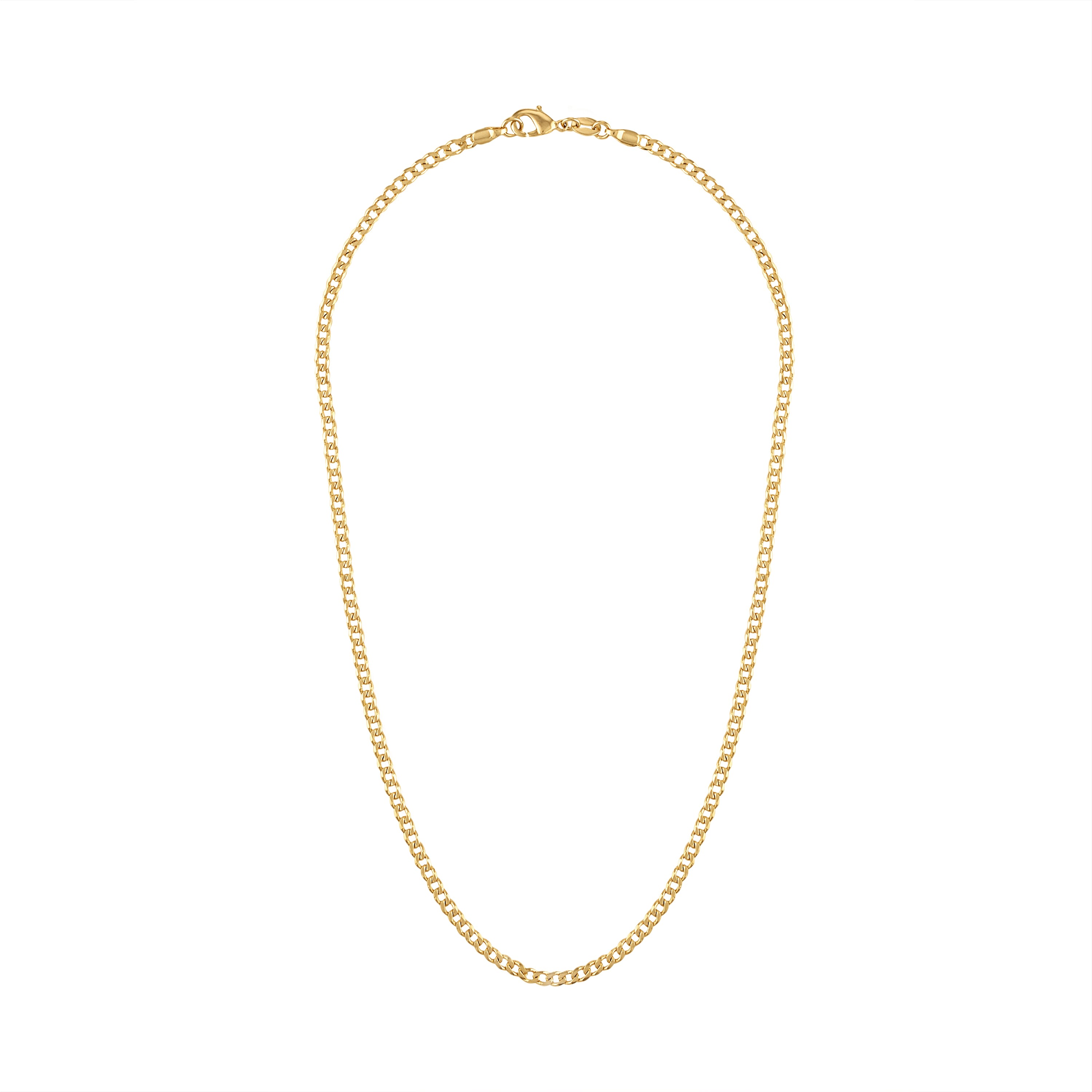 Olivia Le Candace Curb Chain Necklace In Gold