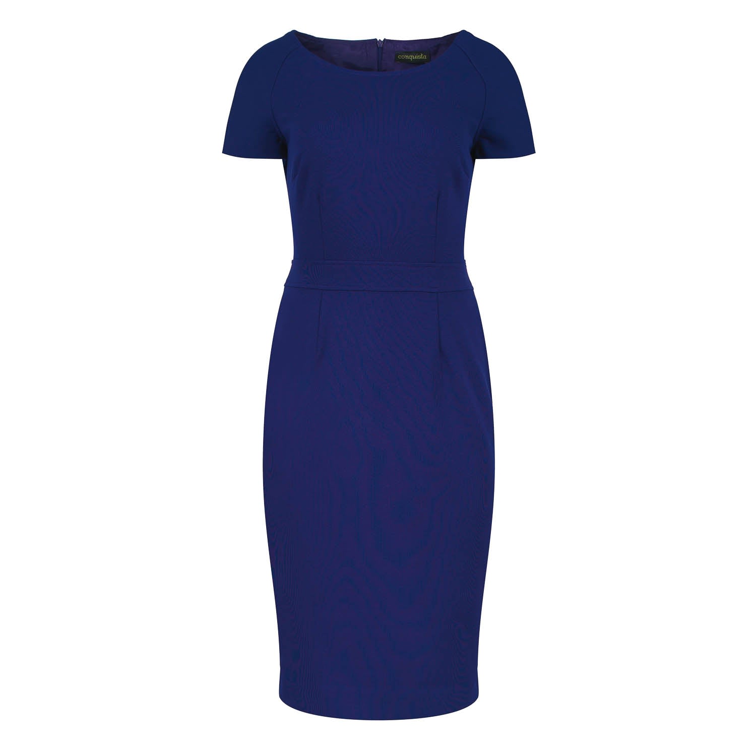 Conquista Women's Fitted Electric Blue Cap Sleeve Dress Punto In Blue