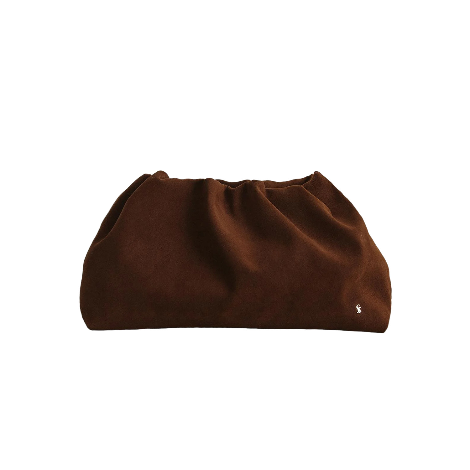 Suud Collection Women's Light Brown Cove Ruched Clutch In Brown