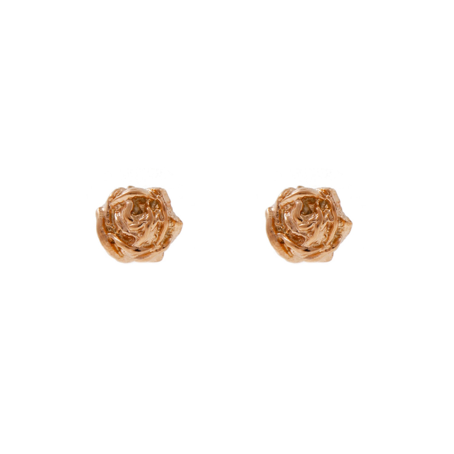 Lee Renee Women's Tiny Rose Stud Earrings Rose Gold In Gold