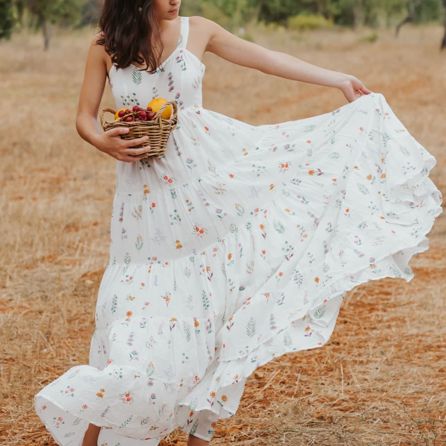 爆買い Dress Tiered Herbs Summer | Badger & Wolf | Shi & Em Clothing