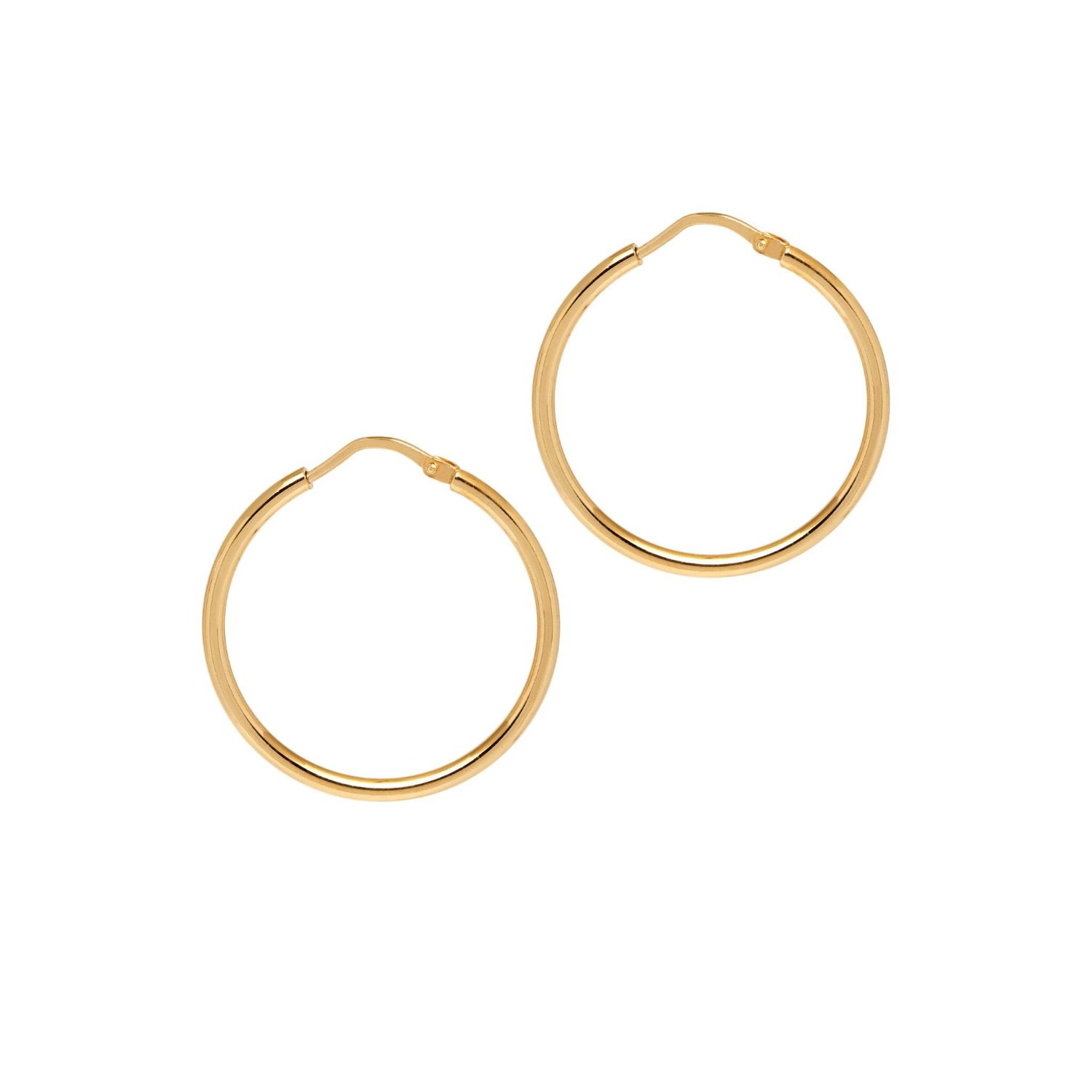 Women’s Skinny Thin Hoop Earrings - Gold Extra Small The Hoop Station