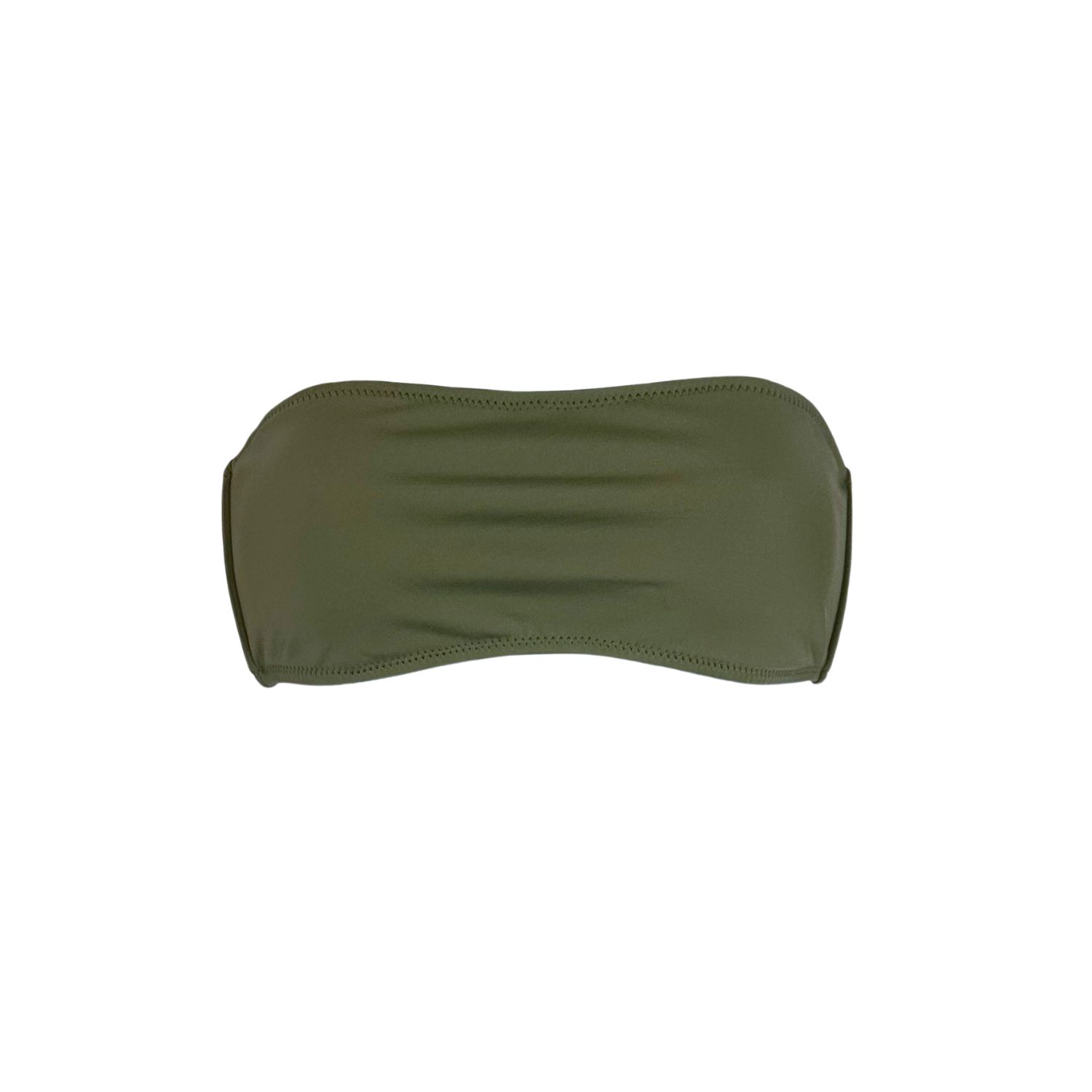 Acqua Pura Women's ‘coco' Strapless Olive Green Bikini  Top - Martini In Green