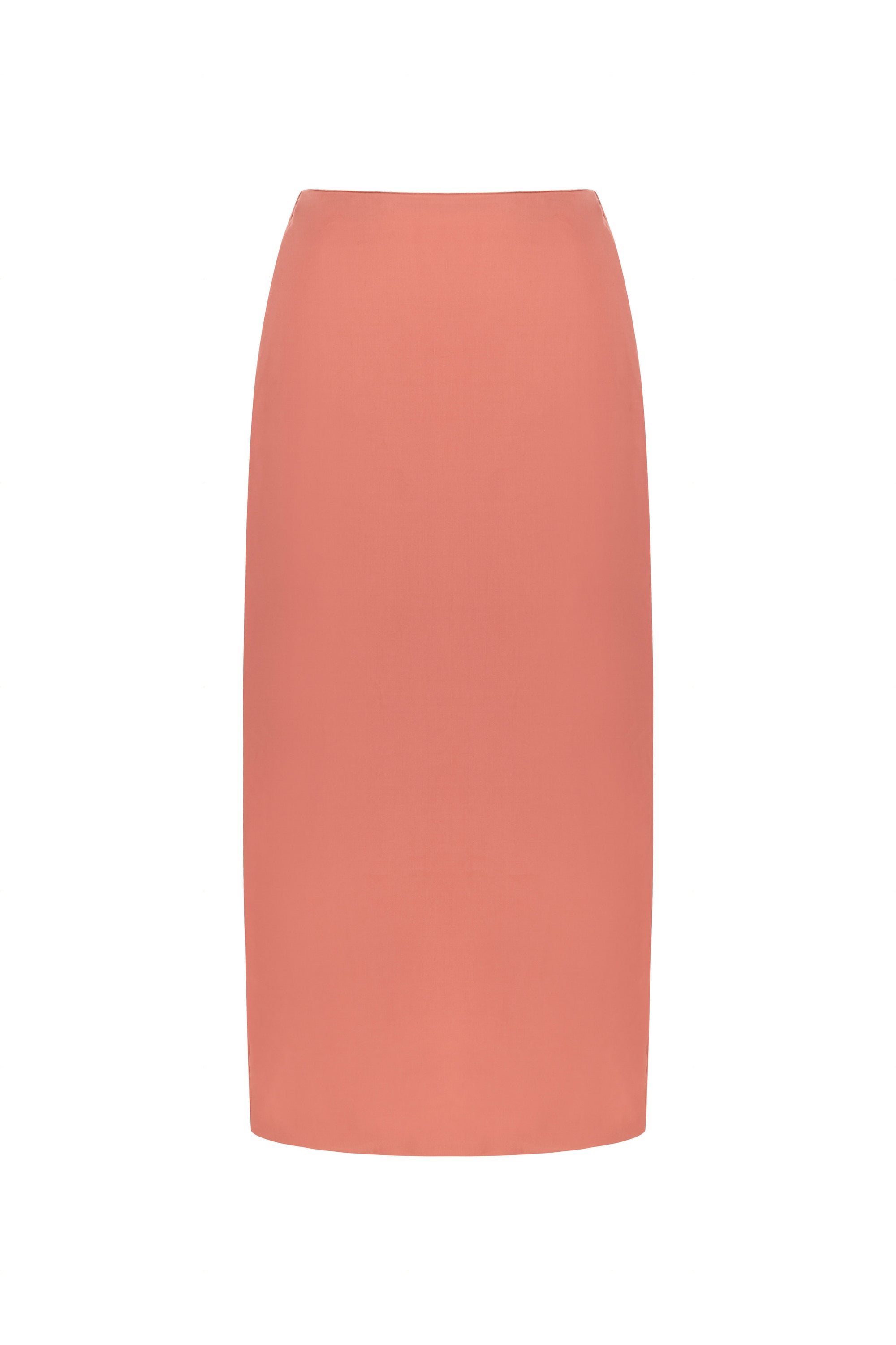 Nocturne Midi Skirt With Slits In Pink/purple