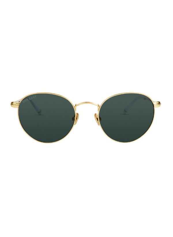 Out East Eyewear Women's Neutrals / Gold Halsey Sunglasses