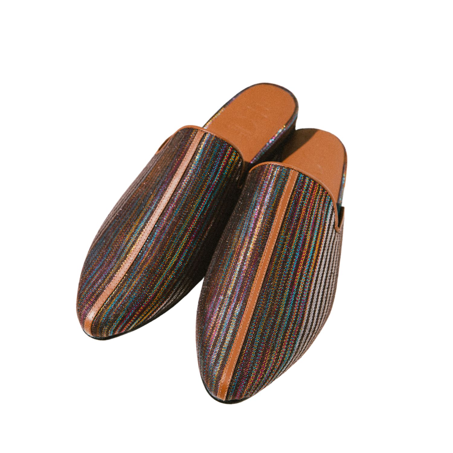 Ifsthetic Brown Men's Pekäk Lounge Slippers - Chestnut Holograph In Brown