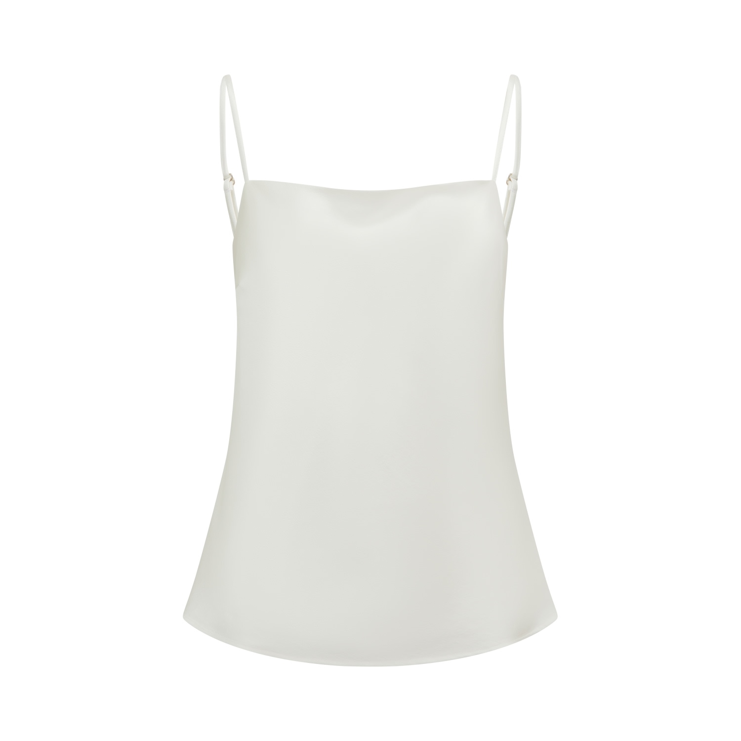 Me Esse Women's Lily Stone-washed Silk Slim Strap Top In Stalactite White In White