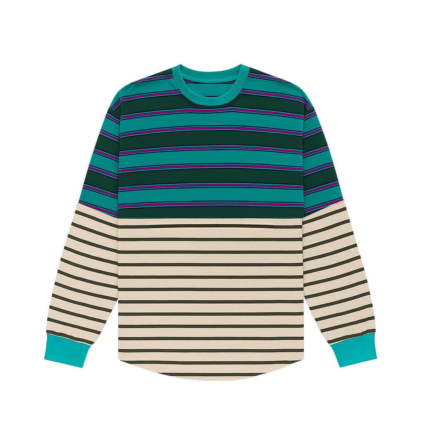 Éclectique Men's Twofold Drift Long Sleeve T-shirt In Multi
