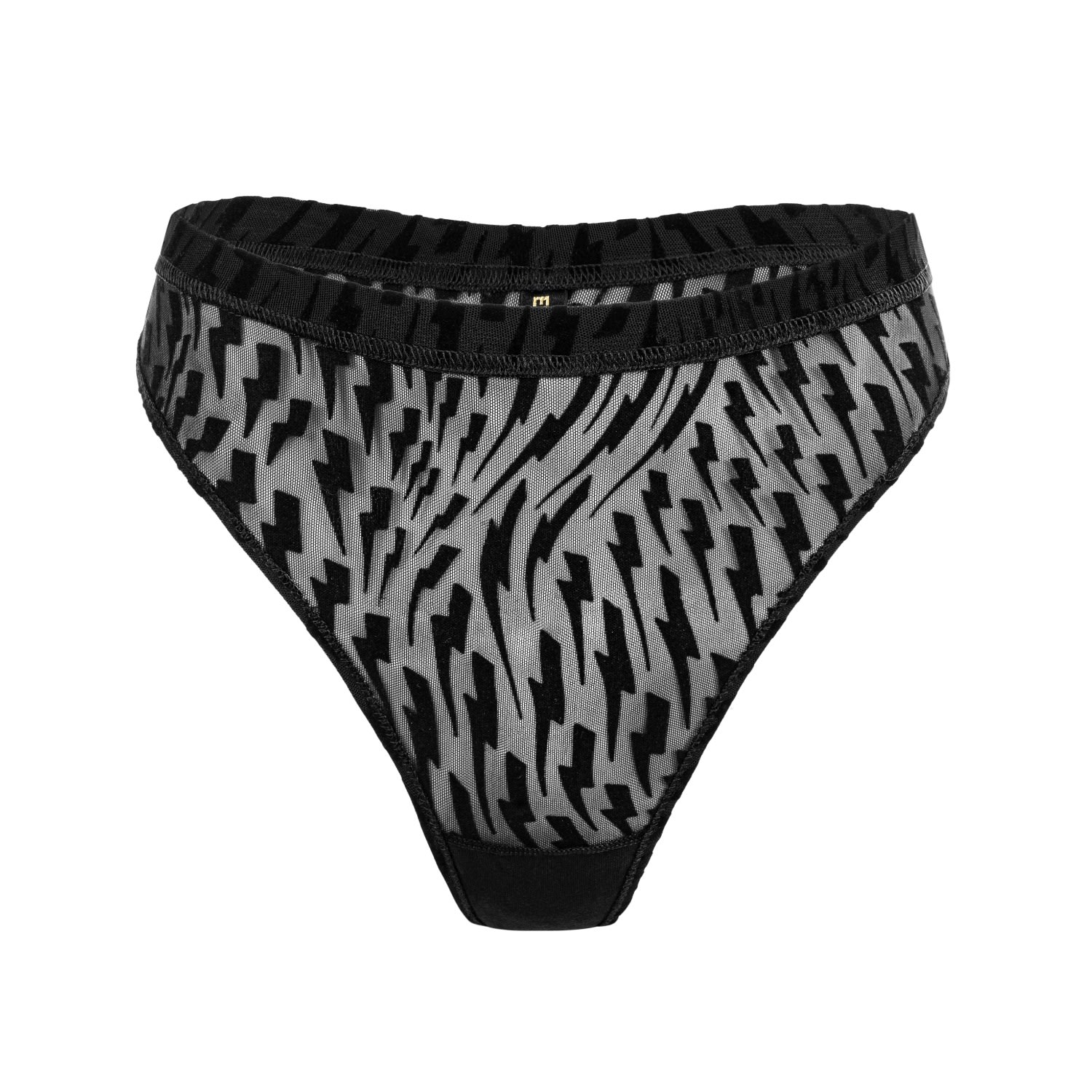 Ekcentrik Women's Thunderbeats Black High Waist Briefs In Black