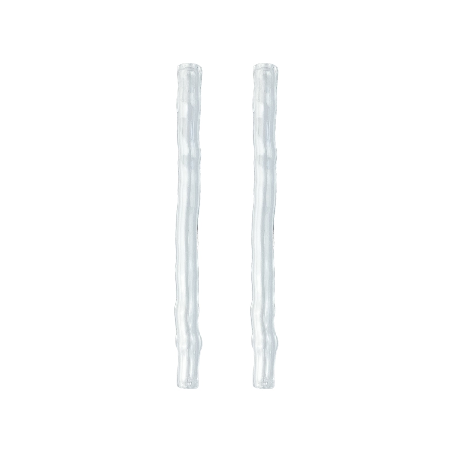 Karen Kriegel Neutrals / White Wavy Cocktail Drinking Straw