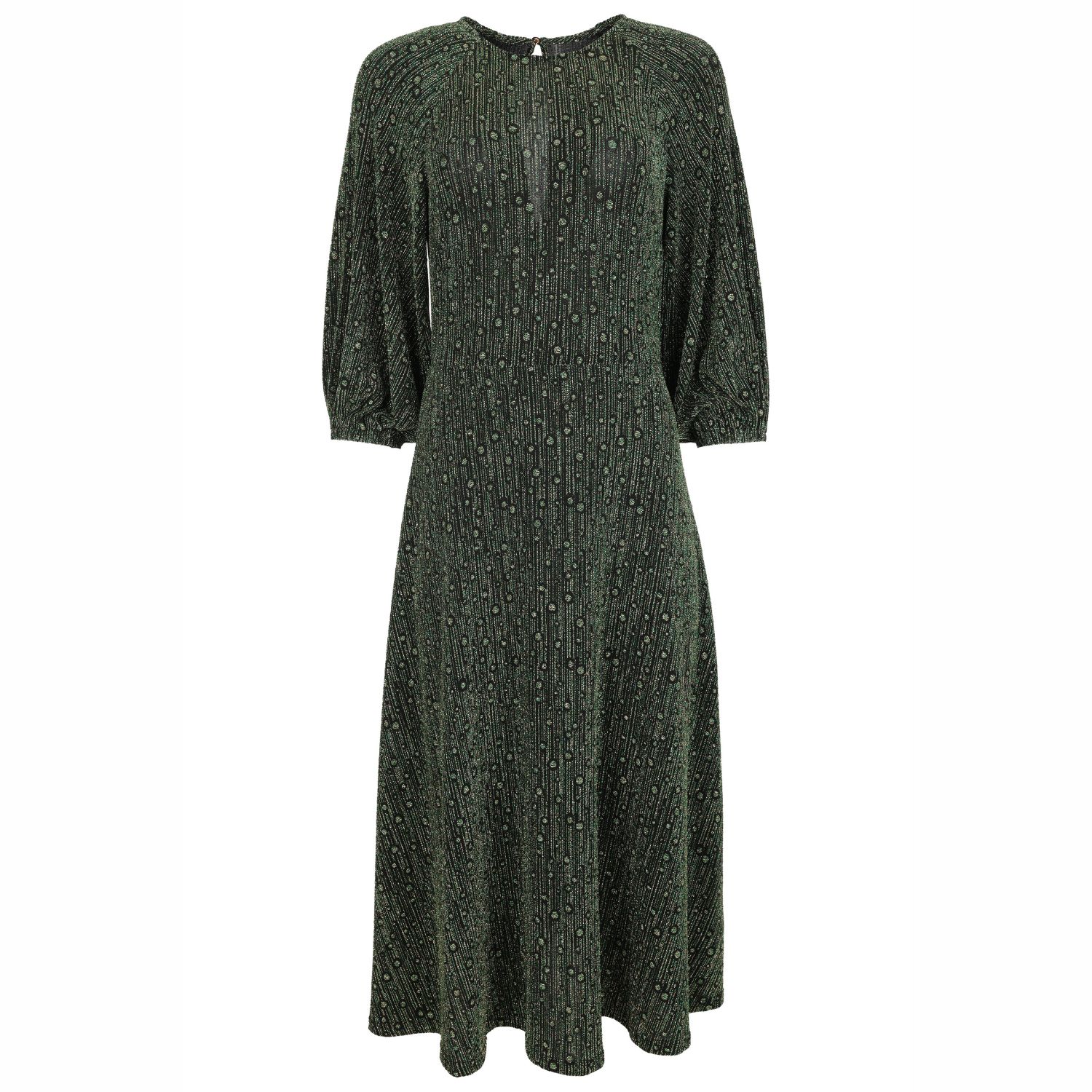 Women’s Disco Hangover Green Drape Dress Small Traffic People