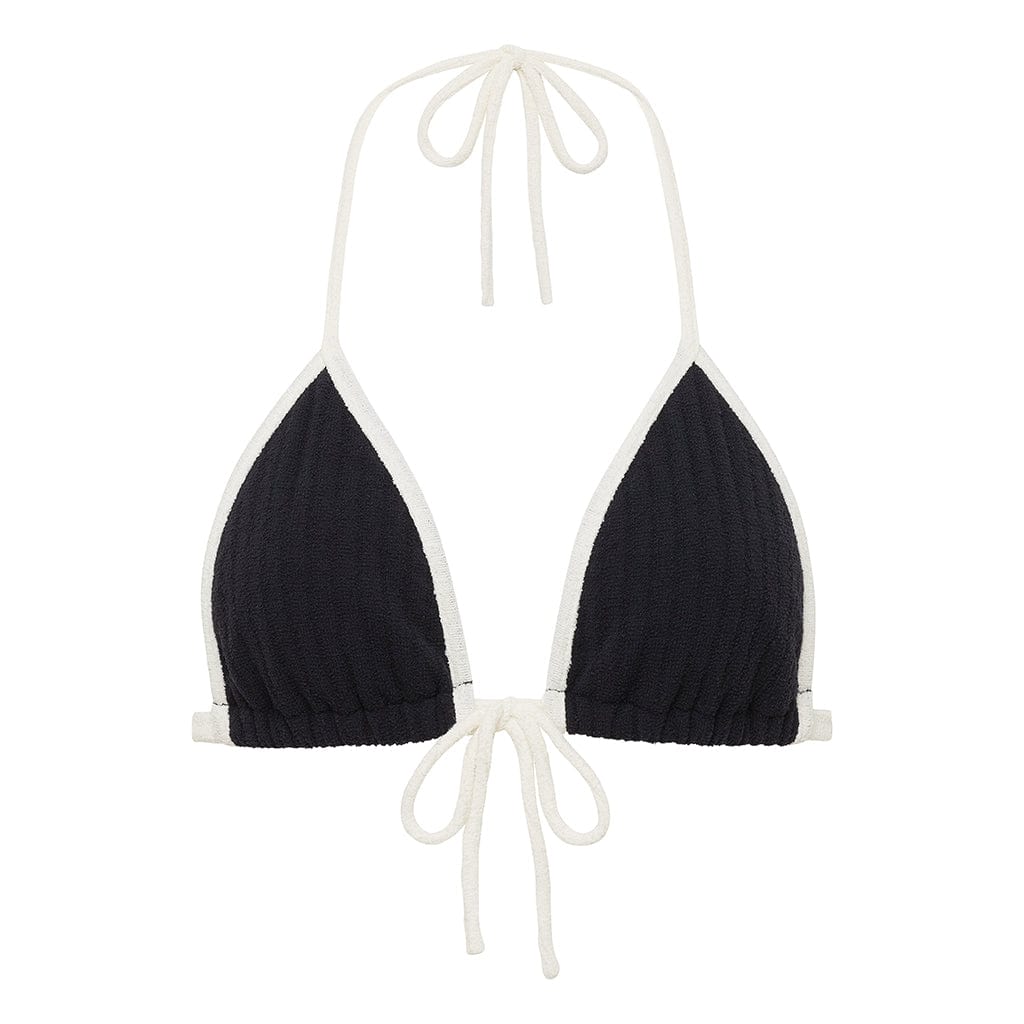 Montce X Olivia Culpo Emma Bikini Top In Black