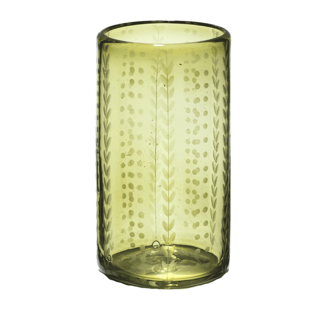 Half Past Seven Yellow Signature Seven Water Glass — Citron In Yellow
