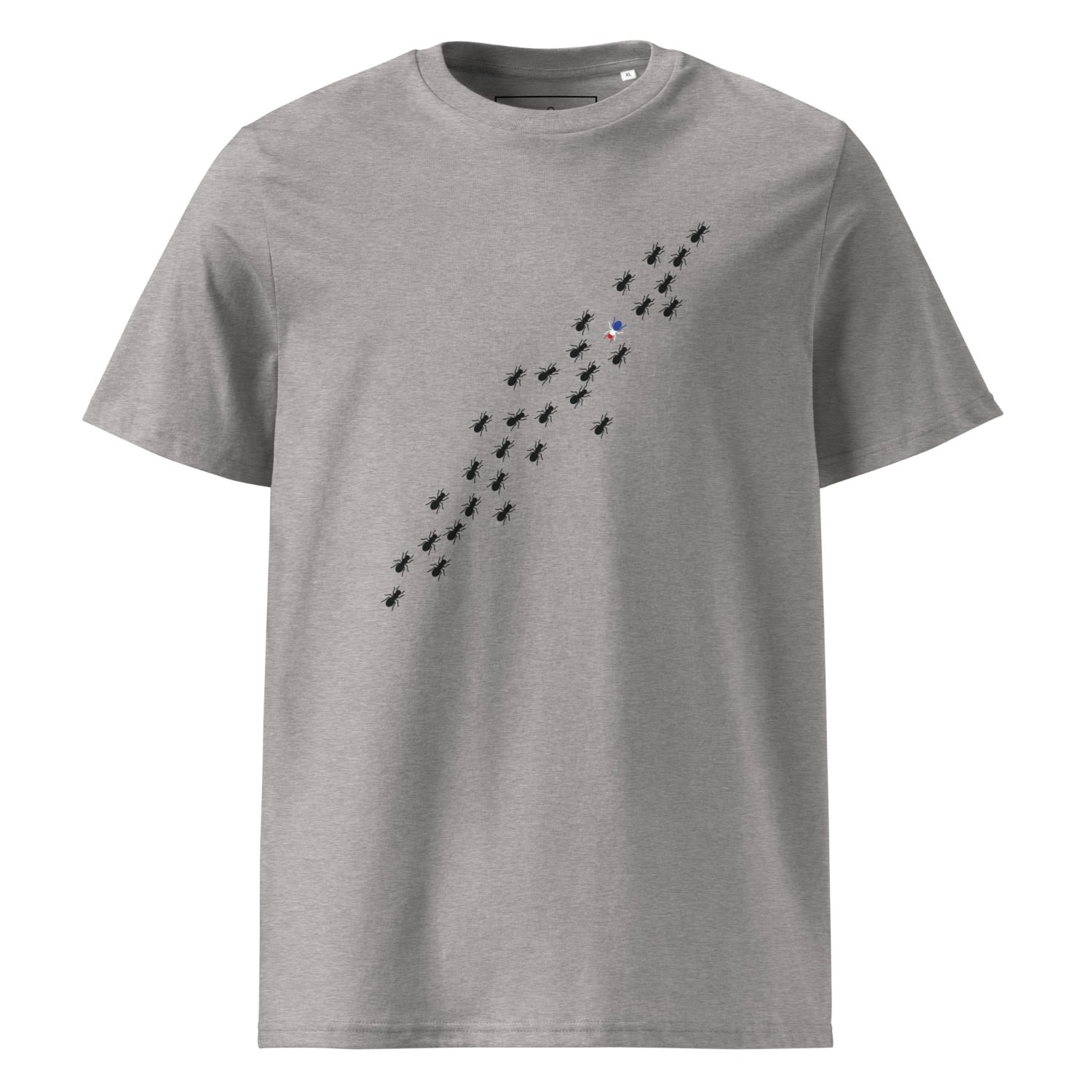 Anchor & Crew Heather Grey Ants Where's William Going? Organic Cotton T-shirt - Women In Grey