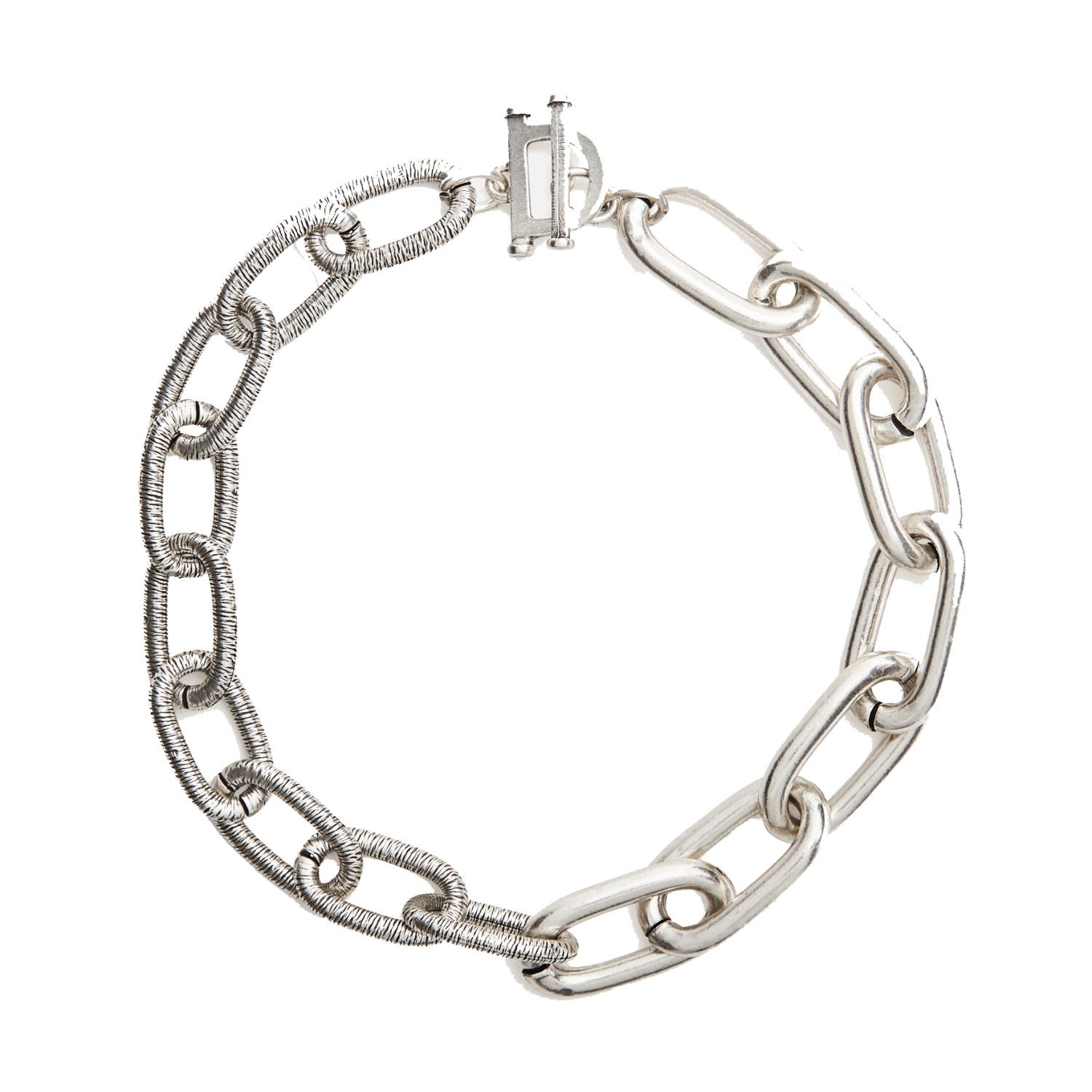 Women’s Bicycle Chunky Chain Link Necklace-Silver Lovard