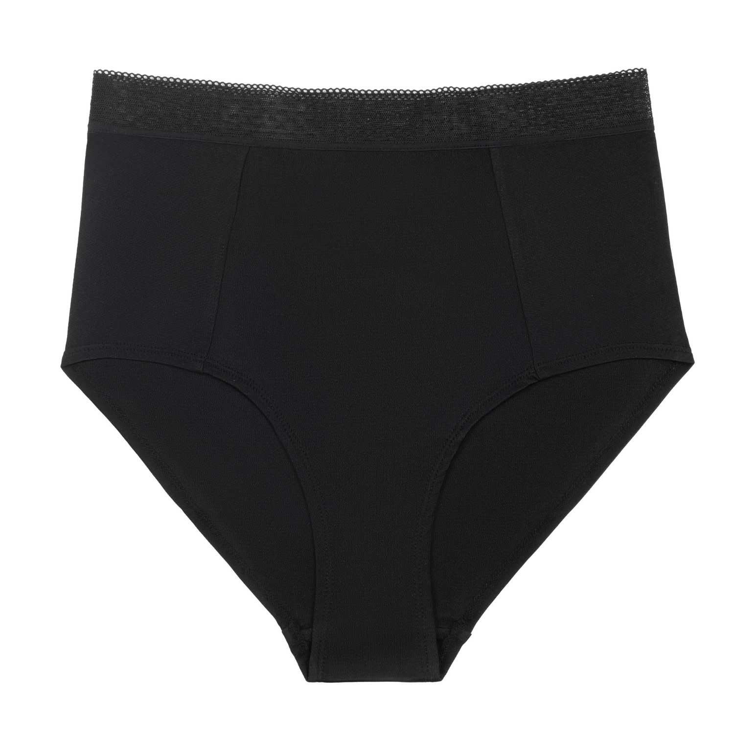 Uwila Warrior Women's High Waisted Soft Silk Briefs - Tap Shoe Black In Black