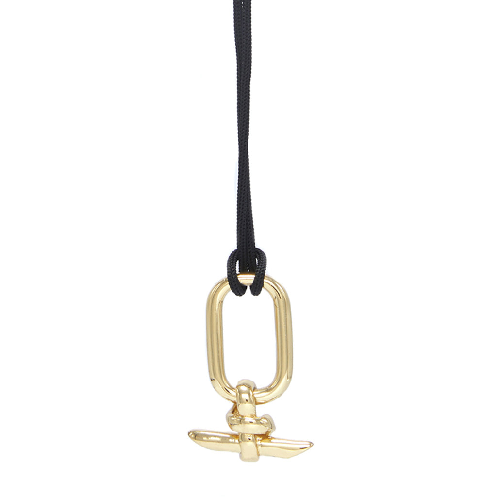 Women’s Gold / Black Cartouche Pendant - Gold Capsule Eleven