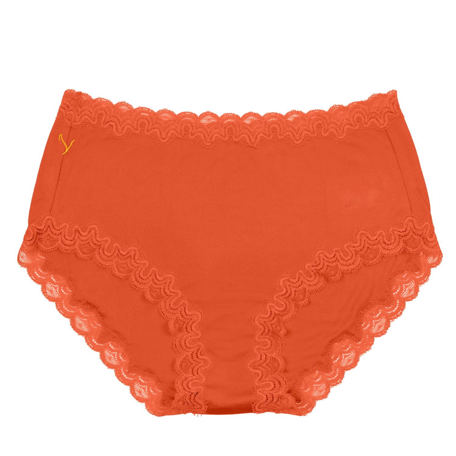 Uwila Warrior Women's Soft Silk Briefs - Spicy Orange In Orange