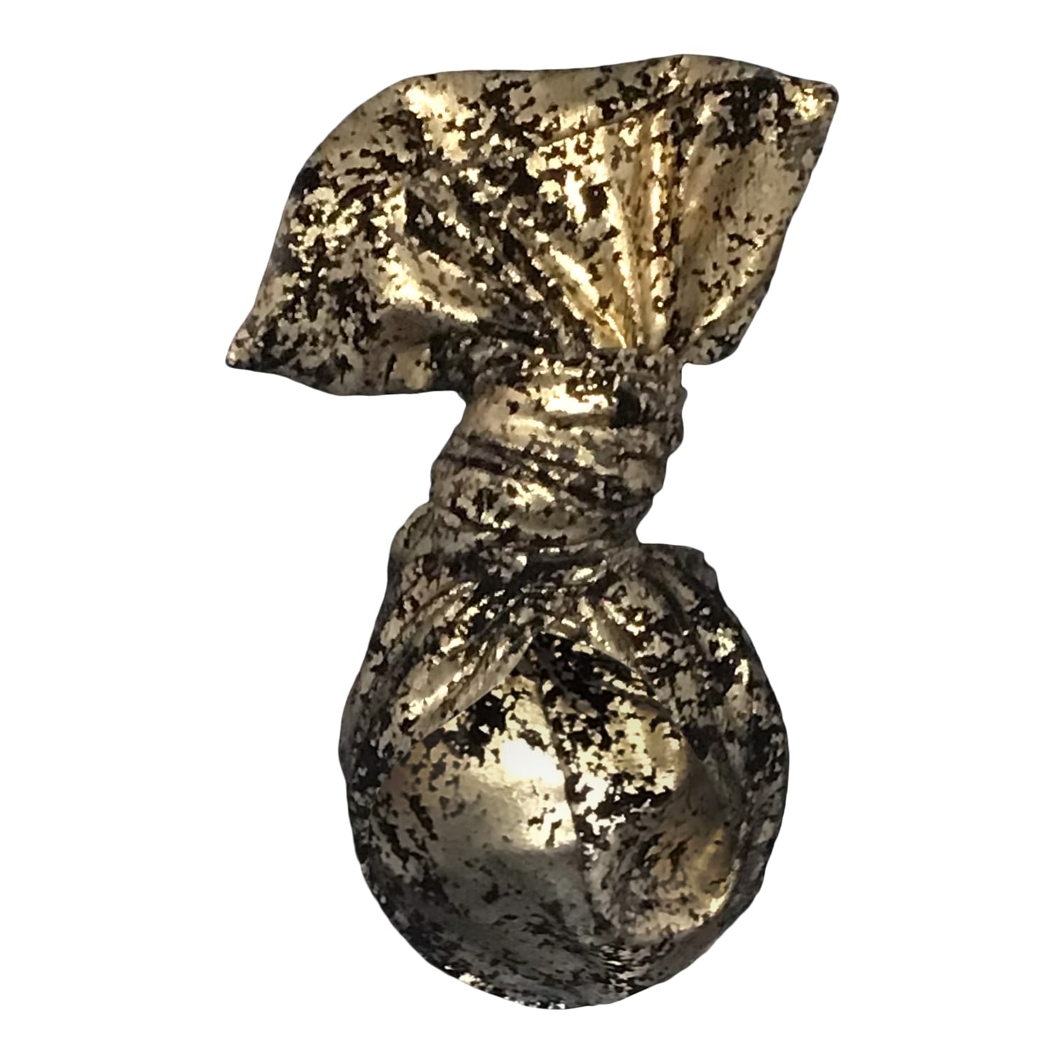 Romer Millinery Women's Gold / Black Twisturban Turban In "mica" Pattern Black Velvet With Gold In Multi