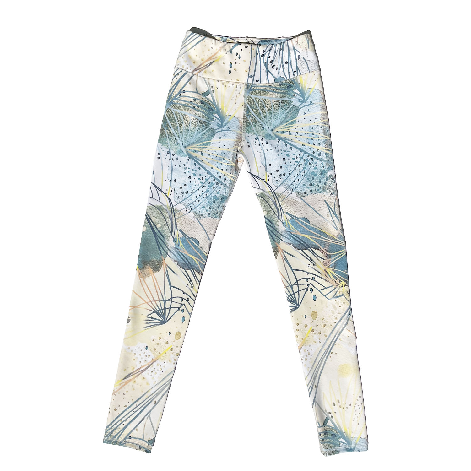 Women’s Blue / White Parakeet Cockatiel High Waist Legging Extra Small Taupe Activewear