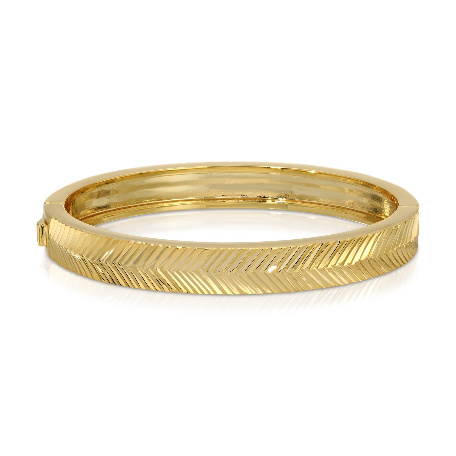 Native Gem Women's Gold Sunray Bangle Bracelet