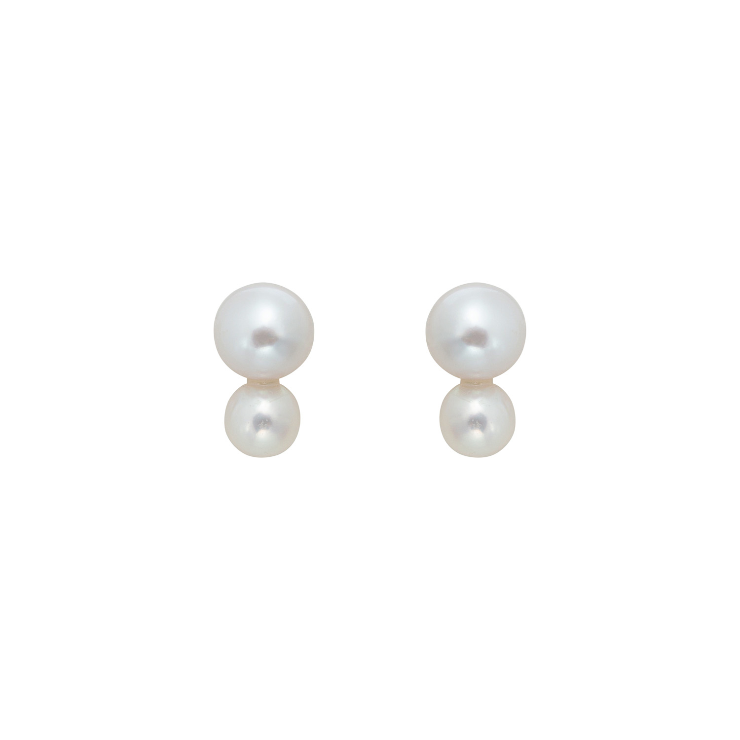 Women’s Gold / White Plua Pearl Studs Ora Pearls