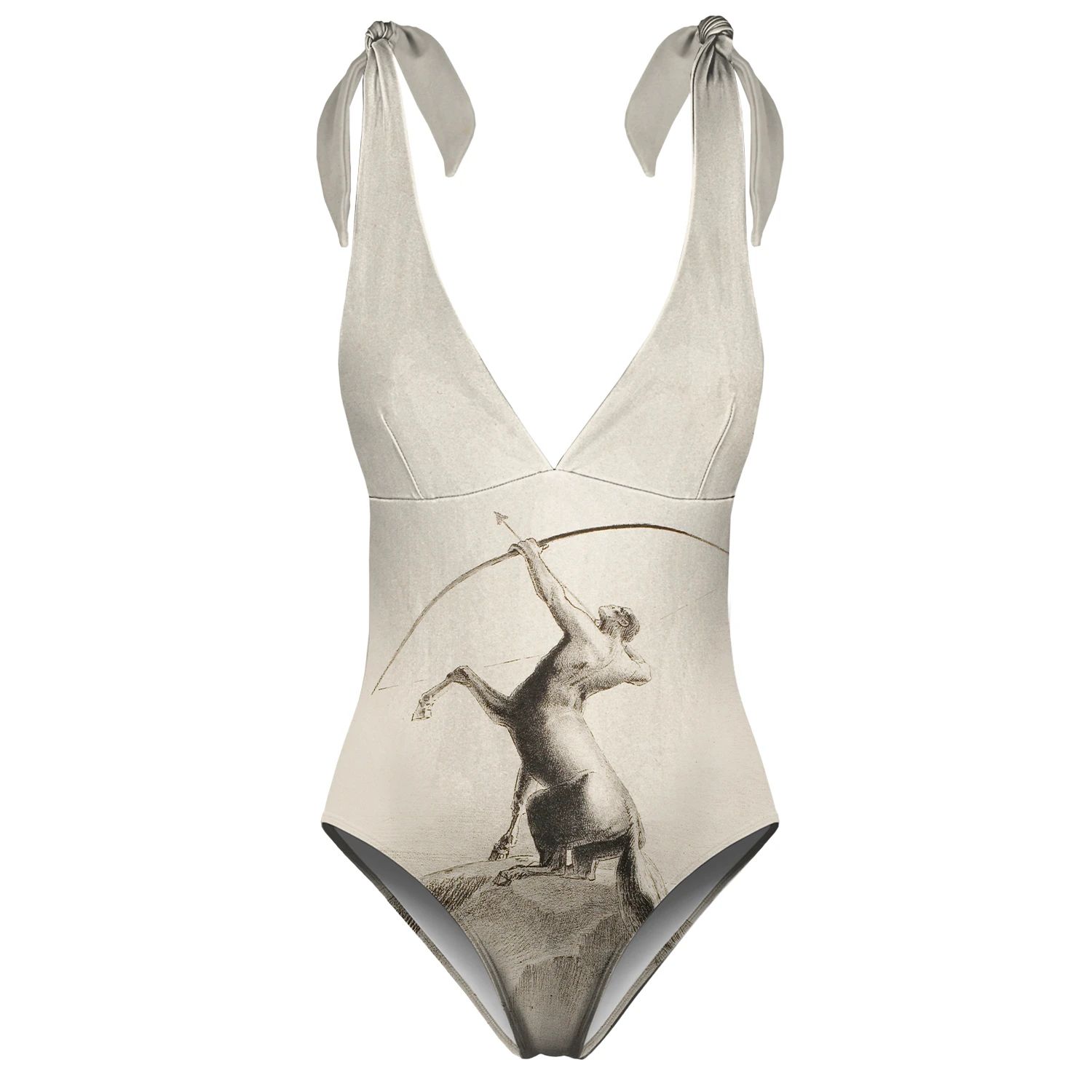 Aloha From Deer Women's Neutrals Centaur Aiming One Piece Swimsuit