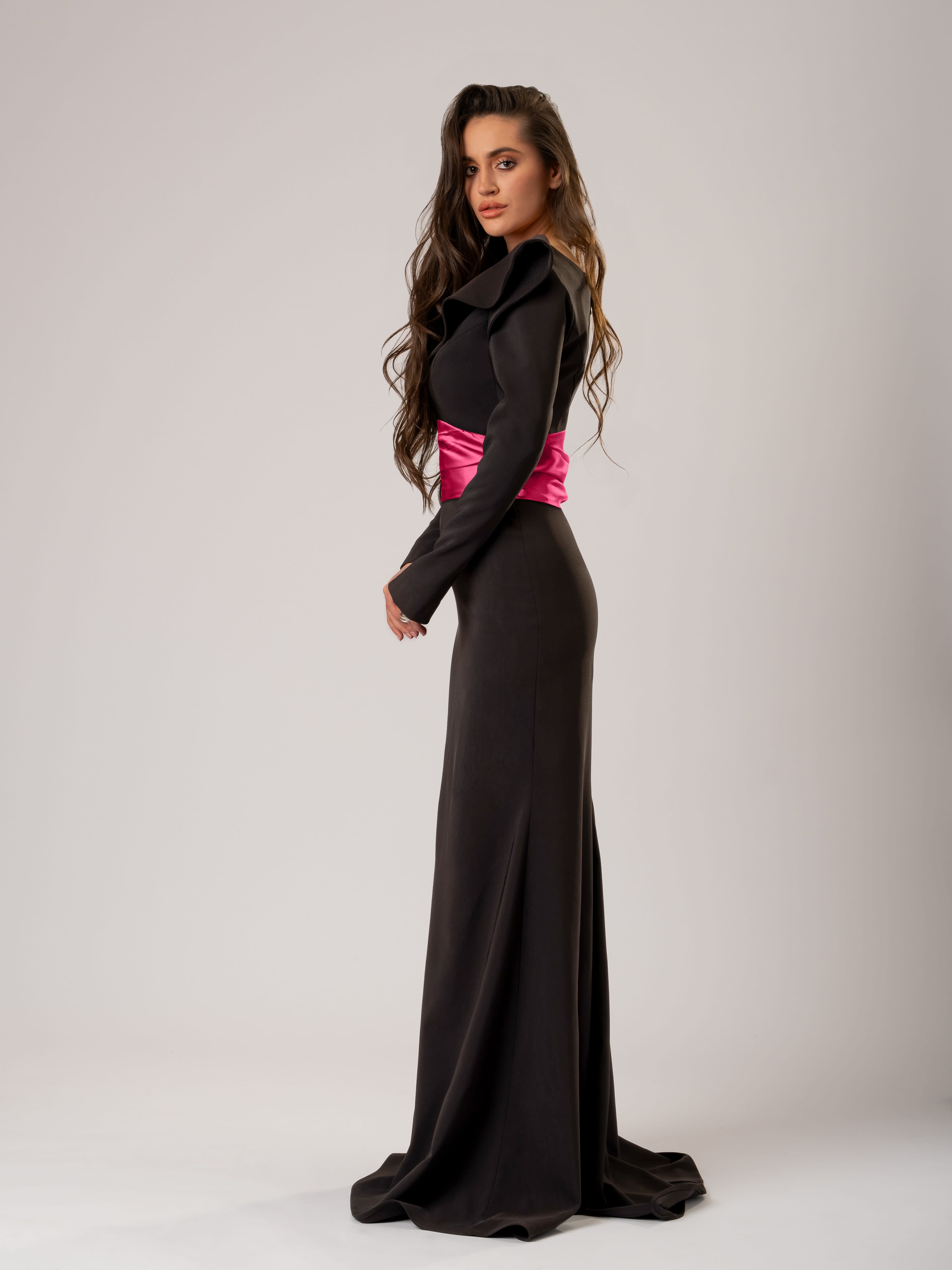 open lace back dress Satine Fuchsia Bow Tie & Cummerbund Set main image 0